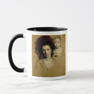 Georgiana, Gräfin Spencer und ihre Tochter-Dame Tasse