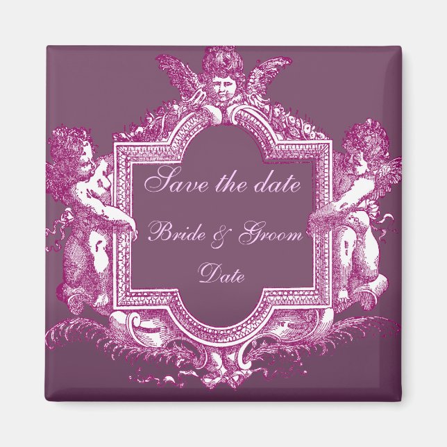 Georgiana (Plum) Save the Date Magnet (Vorne)