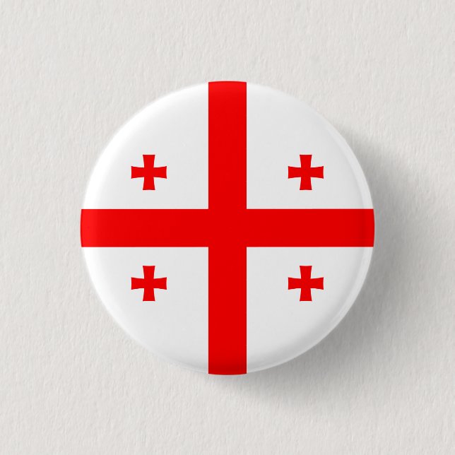 Georgianische Flagge, Flagge Georgiens Button (Vorderseite)