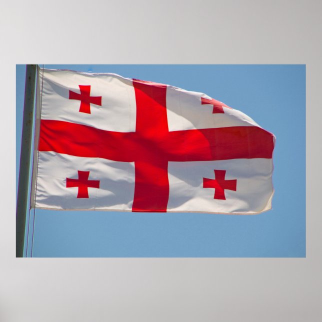 Georgianische Flagge Poster (Vorne)