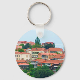 Georgianische Stadtlandschaft Schlüsselanhänger