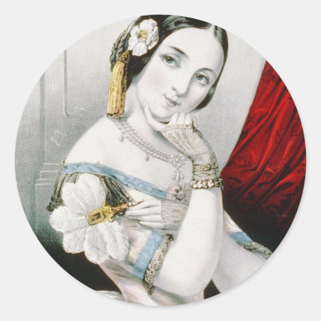 Georgianna Runder Aufkleber (Vorderseite)