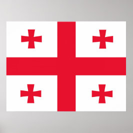 Georgias Flagge Poster