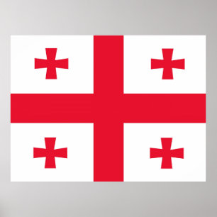 Georgias Flagge Poster