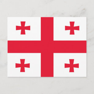 Georgias Flagge Postkarte