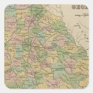 Georgien 10 quadratischer aufkleber