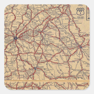 Georgien 8 quadratischer aufkleber