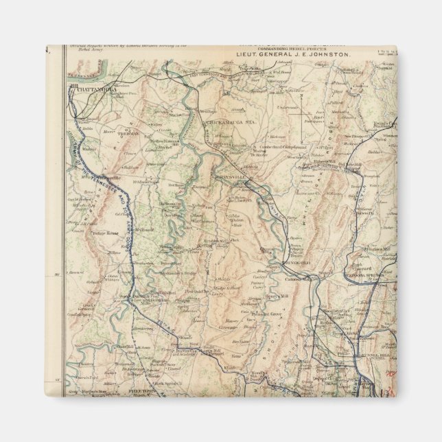 Georgien, Atlanta Kampagne 1. Epoche Magnet (Vorne)