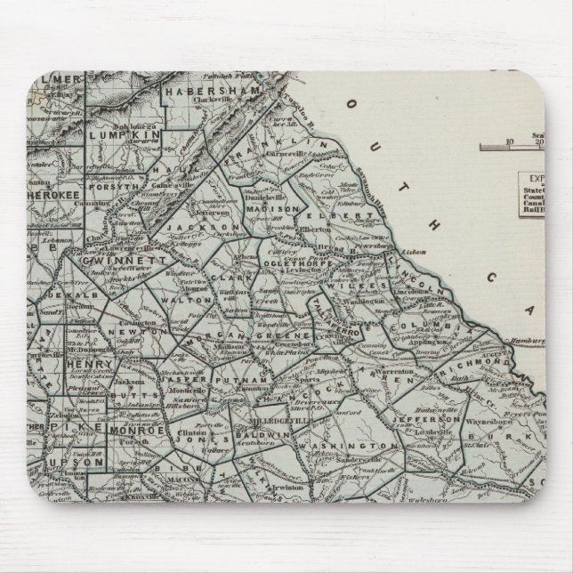 Georgien-Atlas-Karte Mousepad (Vorne)