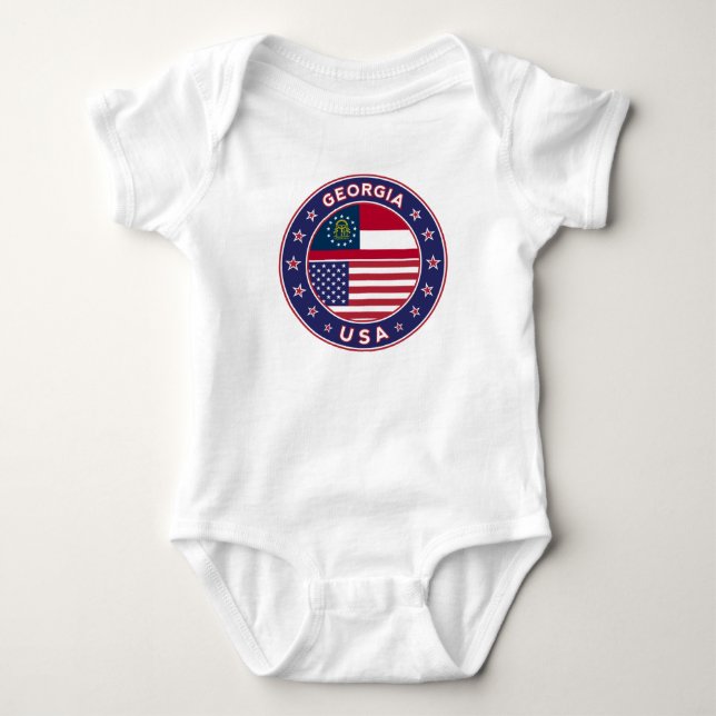 Georgien Baby Strampler (Vorderseite)