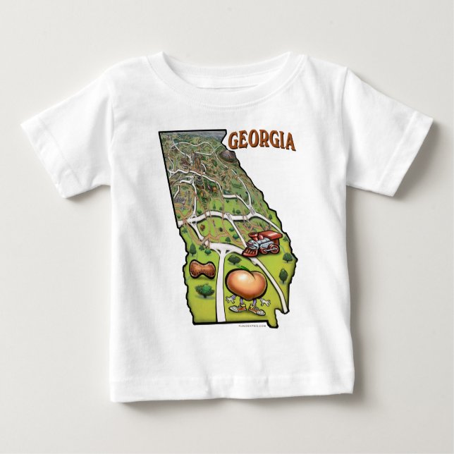 Georgien Baby T-shirt (Vorderseite)
