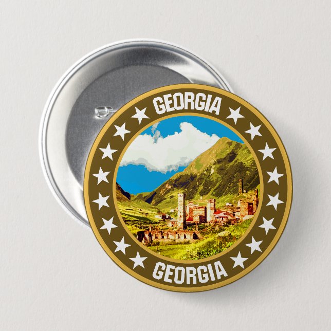 Georgien Button (Vorne & Hinten)