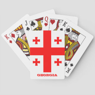 Georgien Flag Games, Georgia Playing Cards Spielkarten