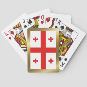 Georgien-Flagge Spielkarten