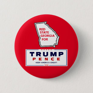Georgien für Trump Pence 2020 Button