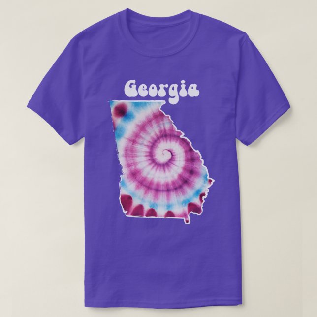 Georgien-Gefärbte Krawatte T-Shirt (Design vorne)