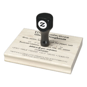 Georgien Hütte Lebensmittelrecht für personalisier Gummistempel