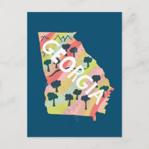 Georgien Illustrierte Karte