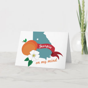 Georgien im Kopf Karte