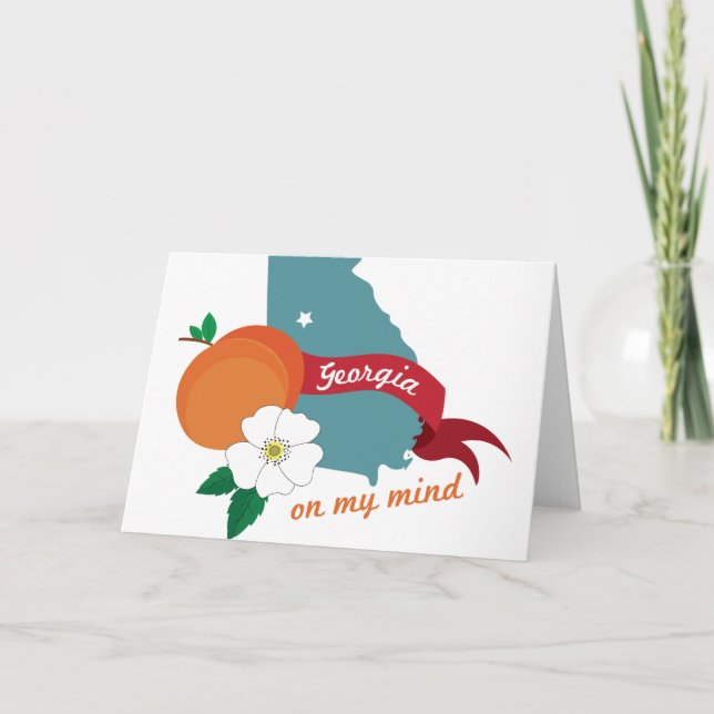 Georgien im Kopf Karte (Vorderseite)