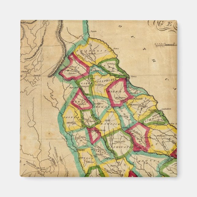 Georgien-Karte Magnet (Vorne)