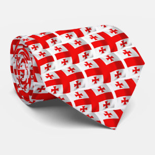 Georgien Landesflagge Krawatte