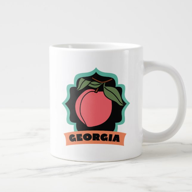 Georgien-Logo Jumbo-Tasse (Rechts)