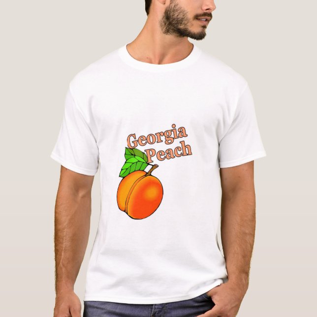 Georgien-Pfirsich T-Shirt (Vorderseite)