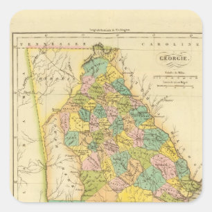 Georgien Quadratischer Aufkleber