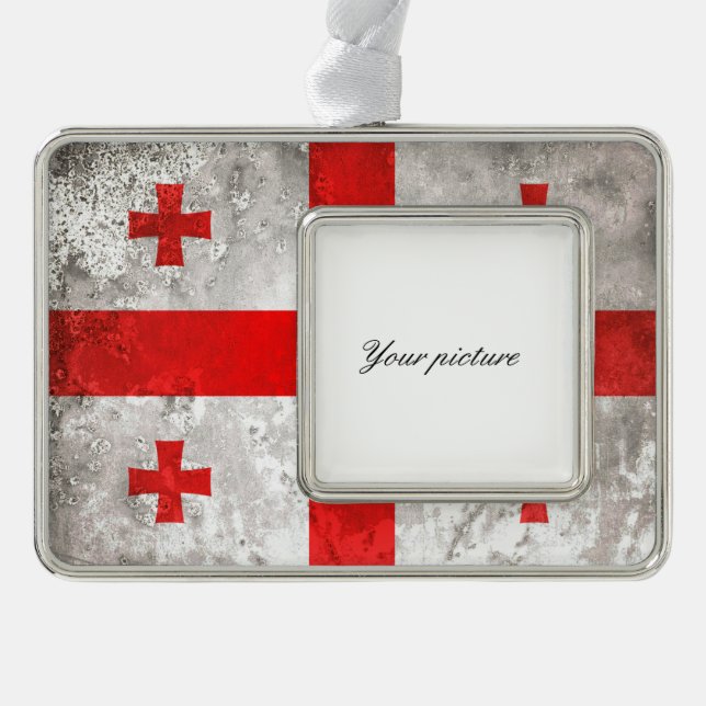 Georgien Rahmen-Ornament Silber (Vorderseite)