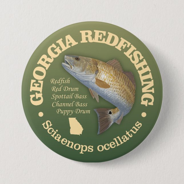 Georgien (Rotbarsch) Button (Vorderseite)