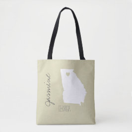 Georgien Staat Map mit dem Namen "Herz"