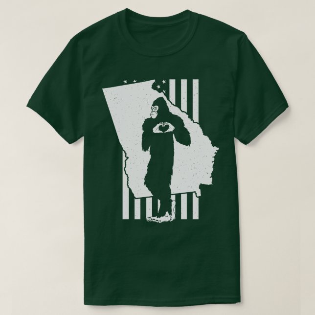 Georgien Staat Map T-Shirt (Design vorne)
