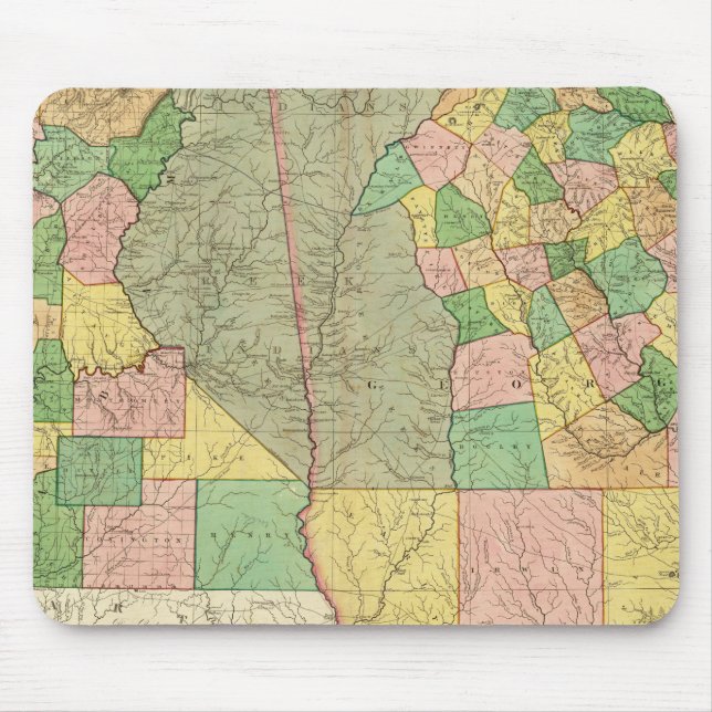Georgien und Alabama 2 Mousepad (Vorne)