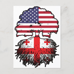 Georgien USA USA Vereinigte Staaten Postkarte