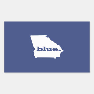 Georgiendemokratin Rechteckiger Aufkleber