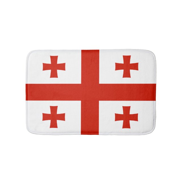 Georgienflagge Badematte (Vorderseite)