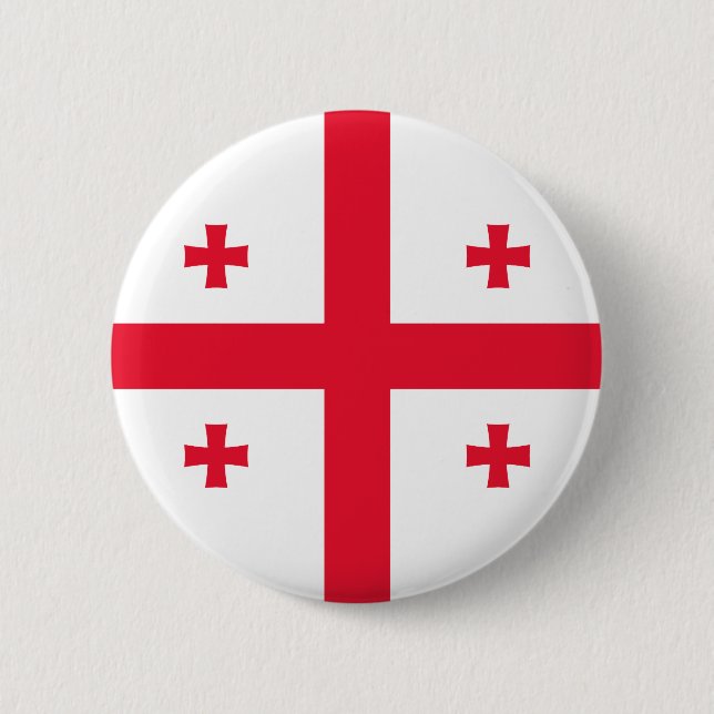 Georgienflagge Button (Vorderseite)