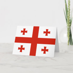 Georgienflagge Dankeskarte