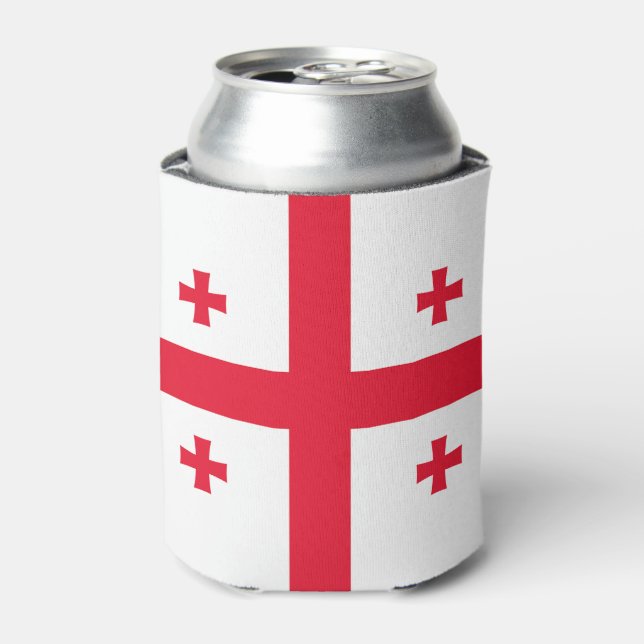 Georgienflagge Dosenkühler (Kanne Vorderseite)