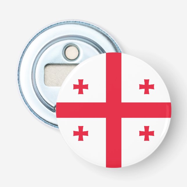 Georgienflagge Flaschenöffner (Vorderseite)