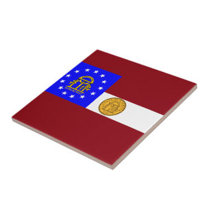 Georgienflagge Fliese