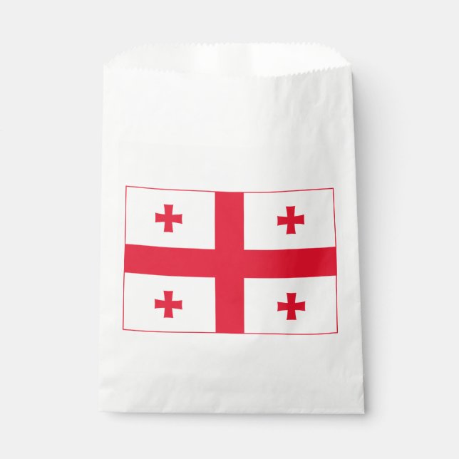 Georgienflagge Geschenktütchen (Vorderseite)