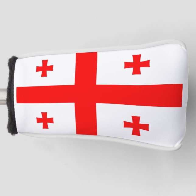 Georgienflagge Golf Headcover (Vorderseite)