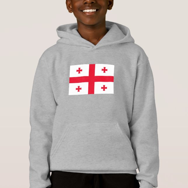 Georgienflagge Hoodie (Vorderseite)