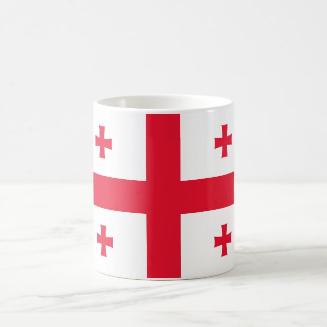 Georgienflagge Kaffeetasse (Mittel)