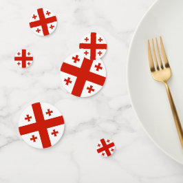 Georgienflagge Konfetti