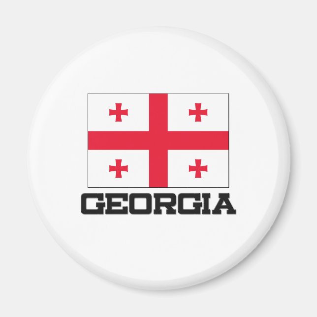 Georgienflagge Magnet (Vorne)