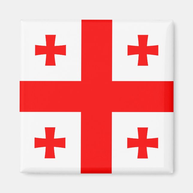Georgienflagge Magnet (Vorne)