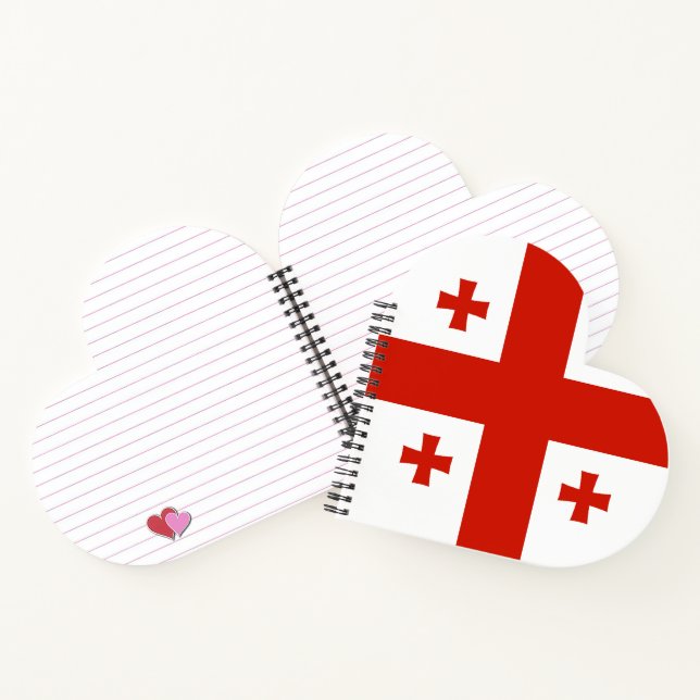 Georgienflagge Notizbuch (Innenseite)